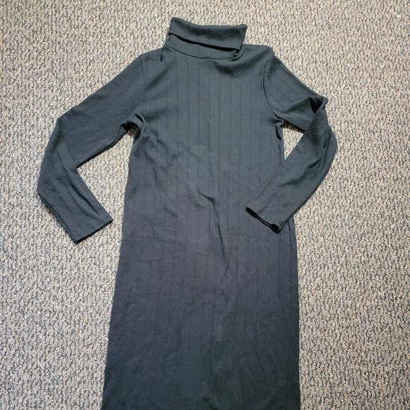 Wild Fable Long Sleeve Black Turtleneck MIDI Dress XXL - Picture 3 of 12
